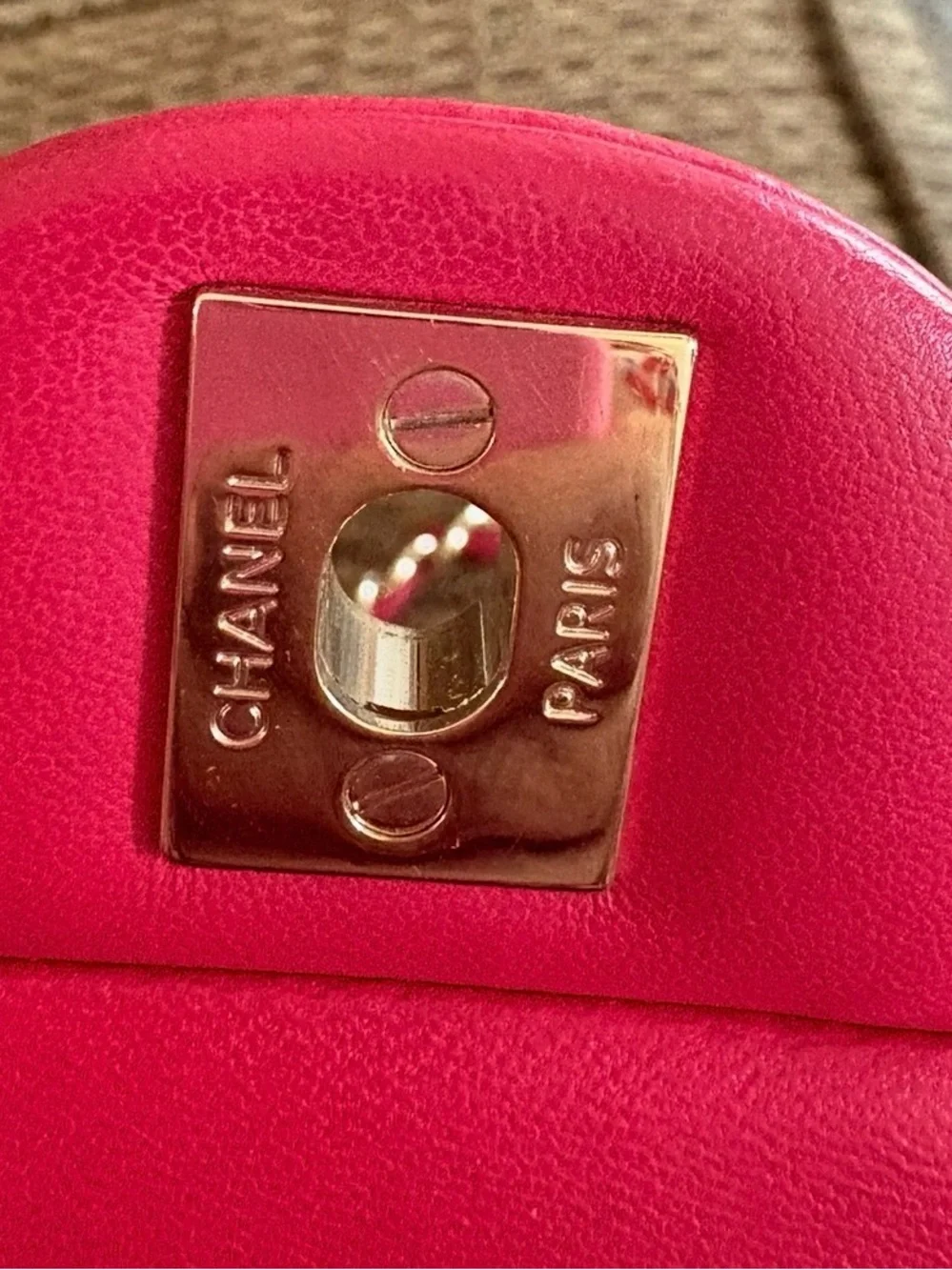 CHANEL Raspberry Pink Quilted Lambskin Classic Mini Flap